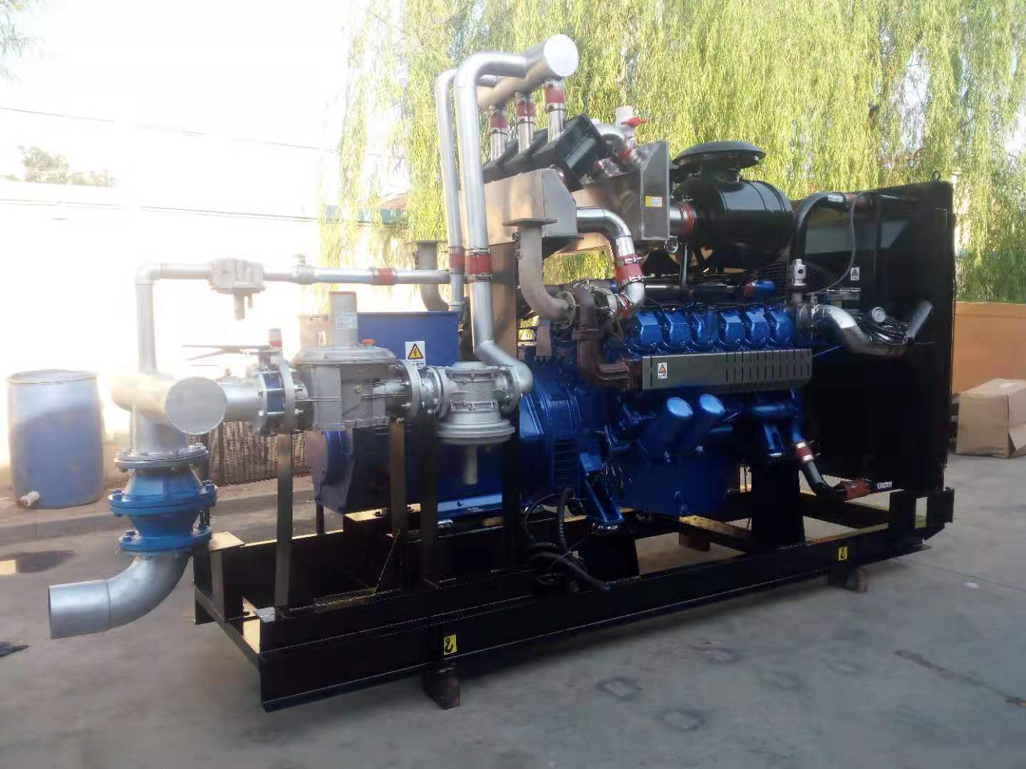 秸稈氣機組現(xiàn)場